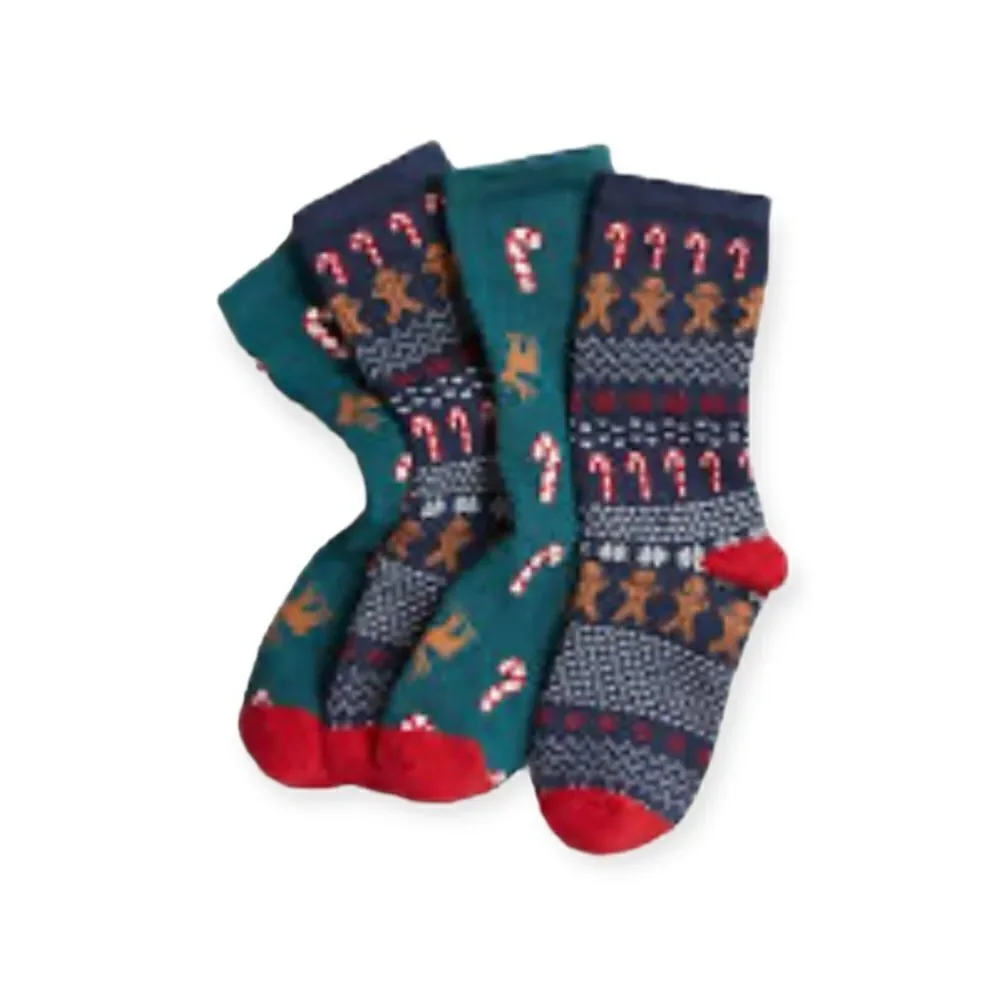 ZARA Kids | Green | TWO PACK OF LONG CANDY CANE SOCKS